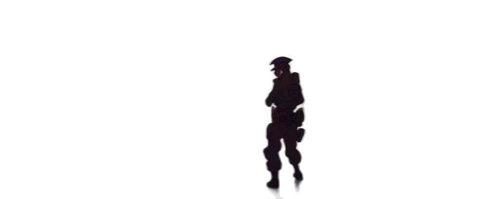 robot, weapon, staff, jacket transparent PNG cut-out
