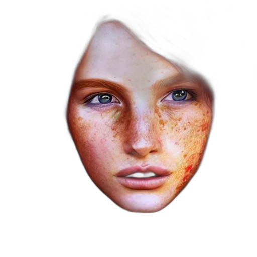 face, mask, jewelry, creature, photorealistic, 3d render, fantasy art, concept art transparent PNG cut-out
