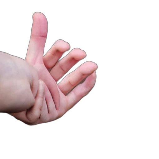 weapon, staff, hair, 3d render, photorealistic, hand, five, fingers transparent PNG cut-out