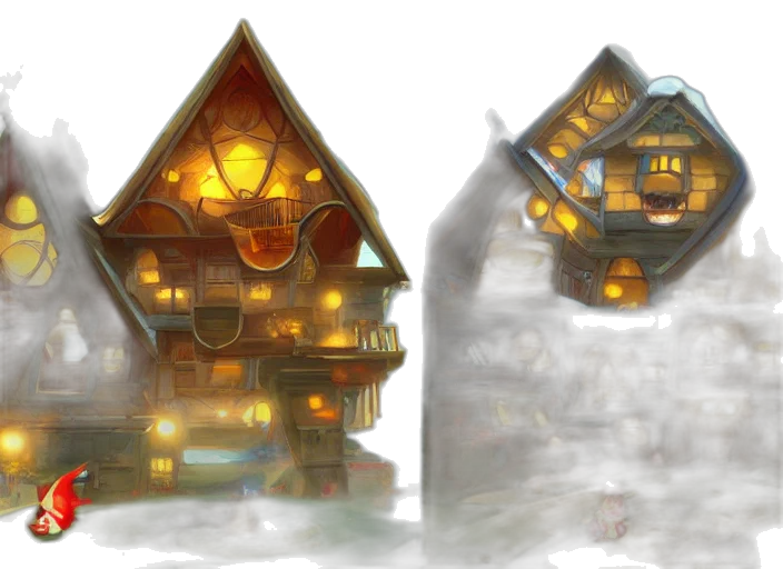 concept art, fantasy art, watercolor, 3d render transparent PNG cut-out