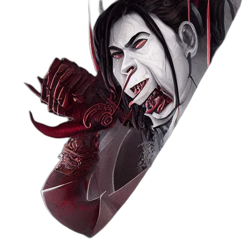 mask, sword, creature, weapon, concept art, fantasy art, comic book art, photorealistic transparent PNG cut-out