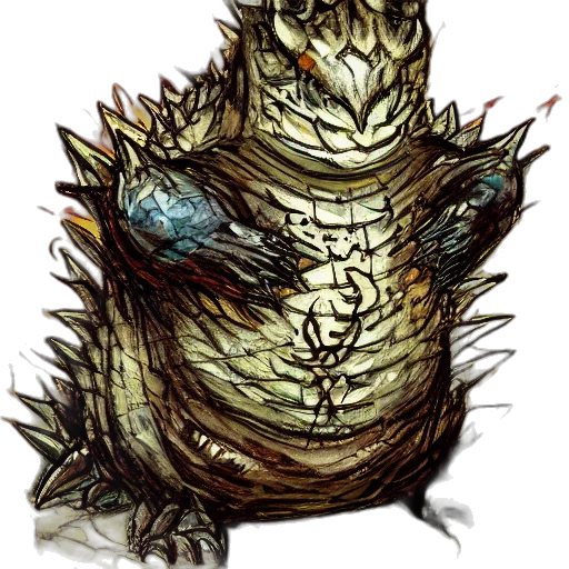 dragon, creature, animal, staff transparent PNG cut-out