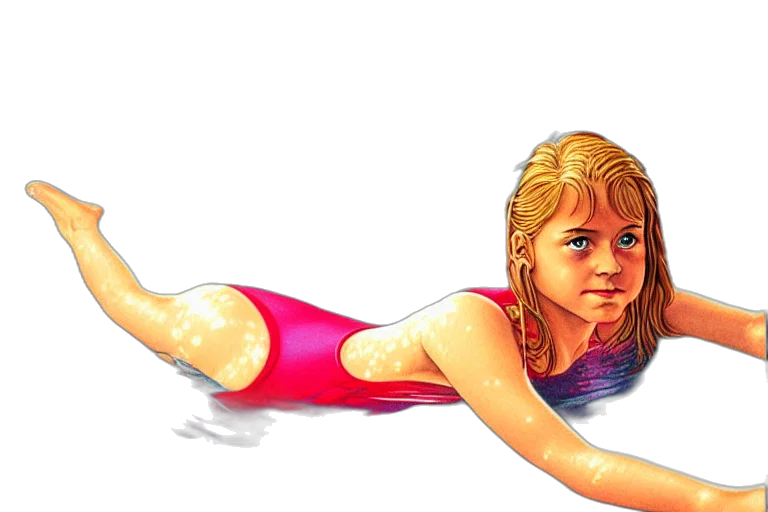 concept art, photorealistic, comic book art, watercolor, underwater, centre, portrait, girl transparent PNG cut-out