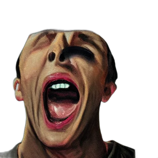 face, mask, creature, animal, photorealistic, 3d render, oil painting, concept art transparent PNG cut-out