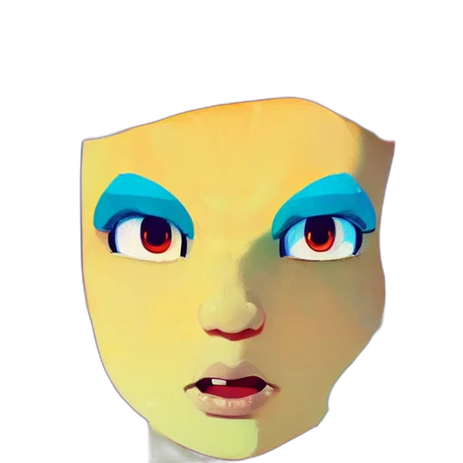 mask, face, robot, crown transparent PNG cut-out