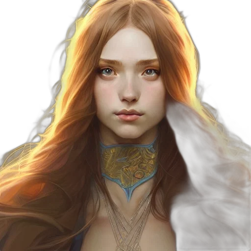 face, jewelry, crown, fantasy art, concept art, photorealistic, pixel art, golden transparent PNG cut-out