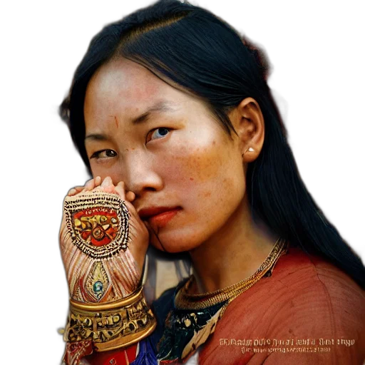 jewelry, face, mask, staff transparent PNG cut-out