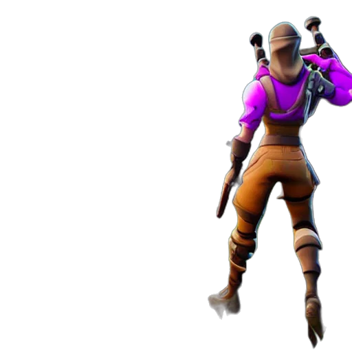 weapon, jacket, mask, staff transparent PNG cut-out