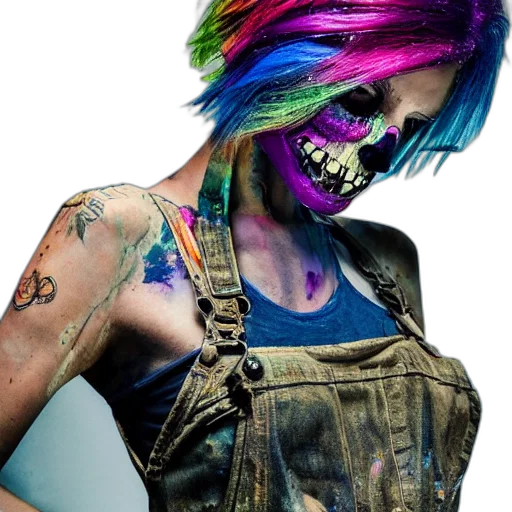 mask, jewelry, cyberpunk, photorealistic, concept art, comic book art, neon, blue transparent PNG cut-out
