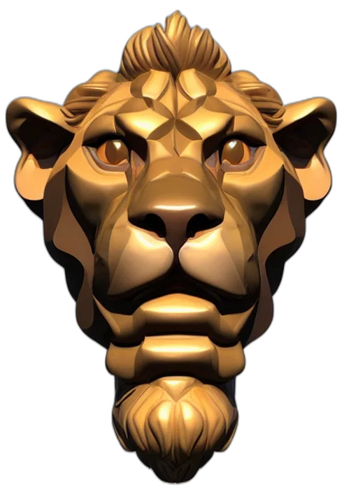 crown, animal, face, staff transparent PNG cut-out