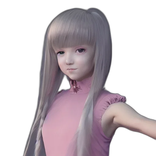 hair, dress, face, robot transparent PNG cut-out