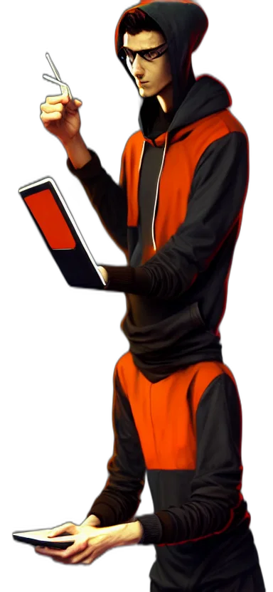 staff, jacket, robot, concept art transparent PNG cut-out
