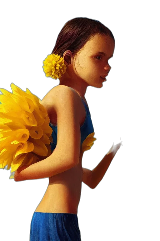 dress, flower, concept art, fantasy art, photorealistic, 3d render, beach, underwater transparent PNG cut-out