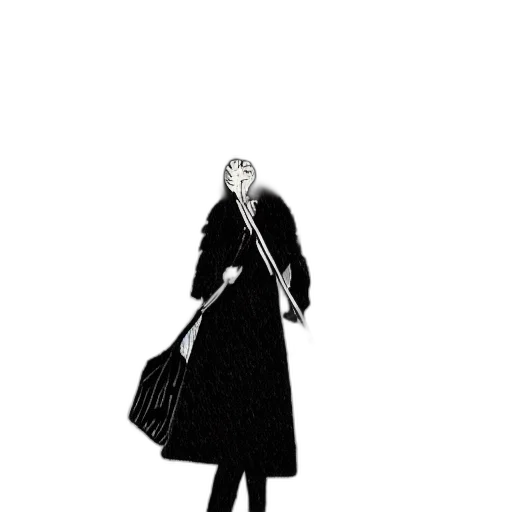 staff, umbrella, jacket, dress transparent PNG cut-out