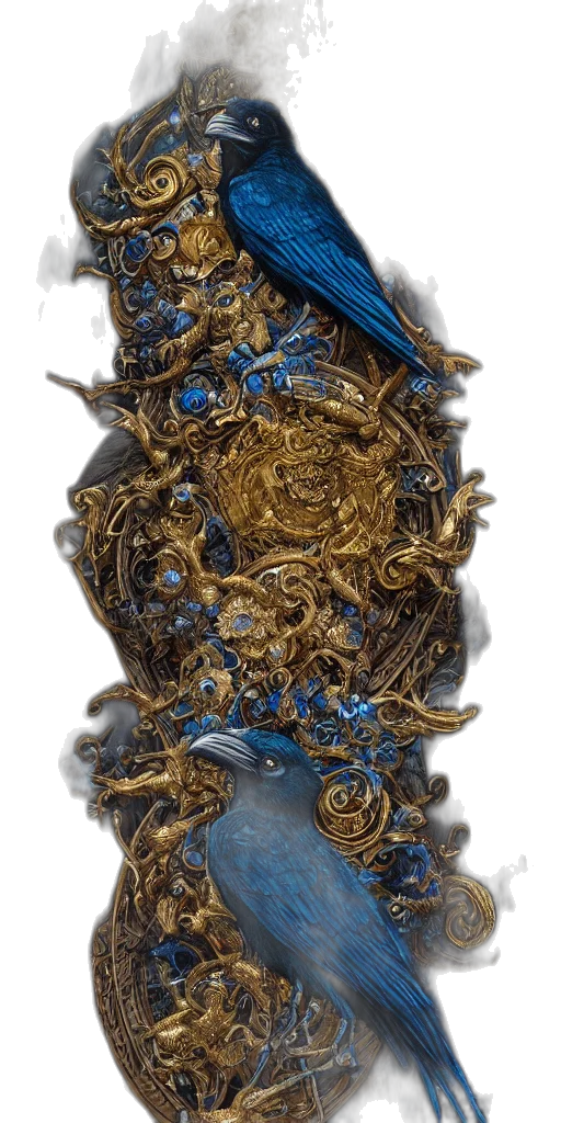 crown, jewelry, mask, staff, concept art, fantasy art, photorealistic, 3d render transparent PNG cut-out