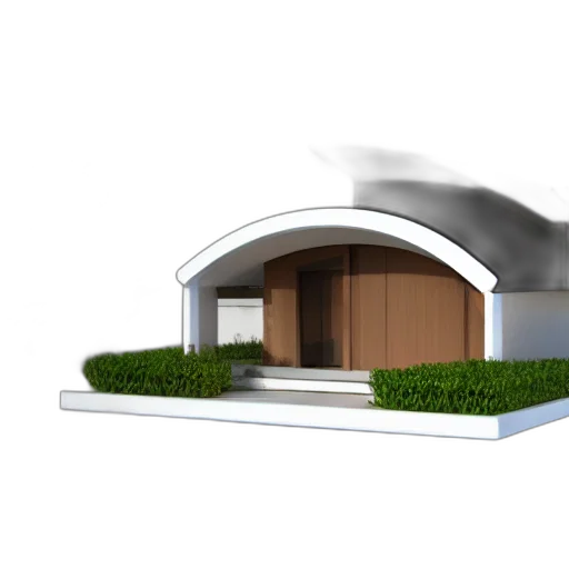 building, 3d render, concept art, photorealistic transparent PNG cut-out