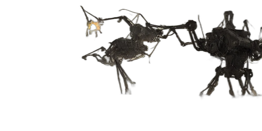 robot, dragon, animal, crown, concept art, 3d render, photorealistic, war transparent PNG cut-out