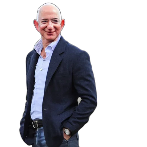 jacket, robot, staff, face, cartoon, bezos, really, stretchy transparent PNG cut-out