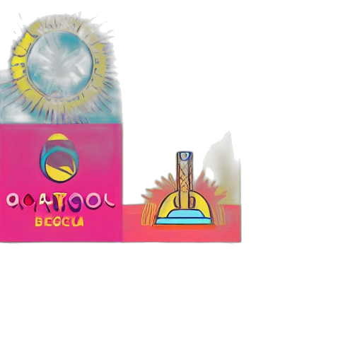 vaporwave, 3d render, concept art, colorful transparent PNG cut-out