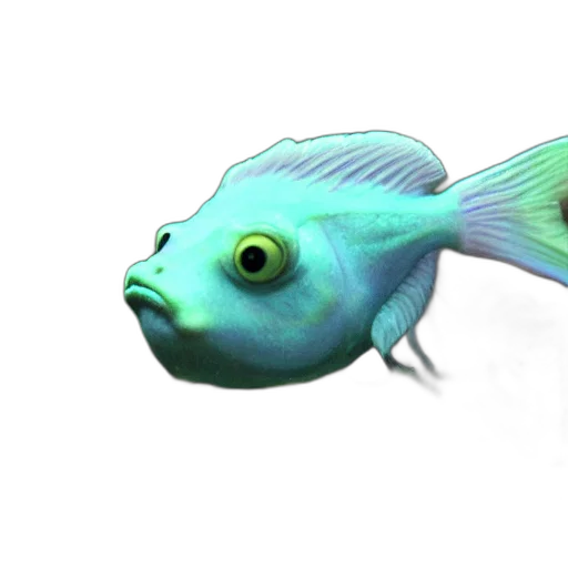 animal, creature, staff, face, 3d render, photorealistic, concept art, vaporwave transparent PNG cut-out