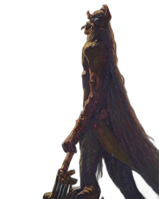 creature, staff, animal, dragon transparent PNG cut-out