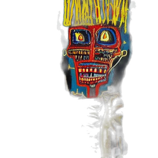 mask, crown, bottle, staff transparent PNG cut-out
