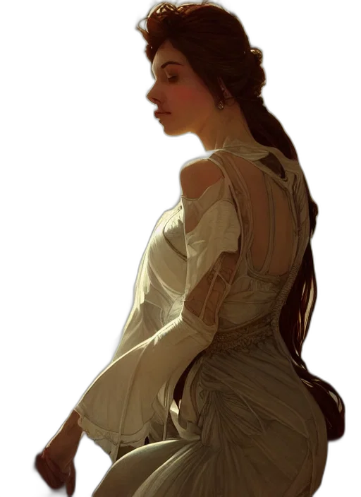dress, crown, face, staff, photorealistic, oil painting, fantasy art, concept art transparent PNG cut-out