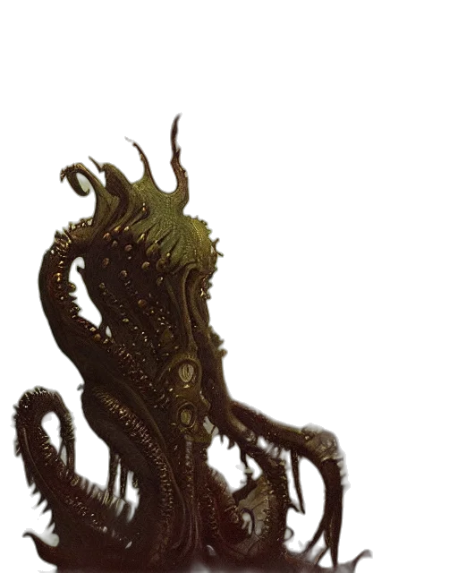 creature, crown, staff, animal, concept art, 3d render, fantasy art, photorealistic transparent PNG cut-out