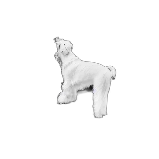 animal, creature, staff, hair, 3d render, concept art, photorealistic, pencil sketch transparent PNG cut-out
