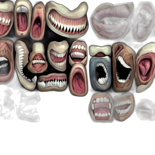 mask, face, jewelry, 3d render transparent PNG cut-out