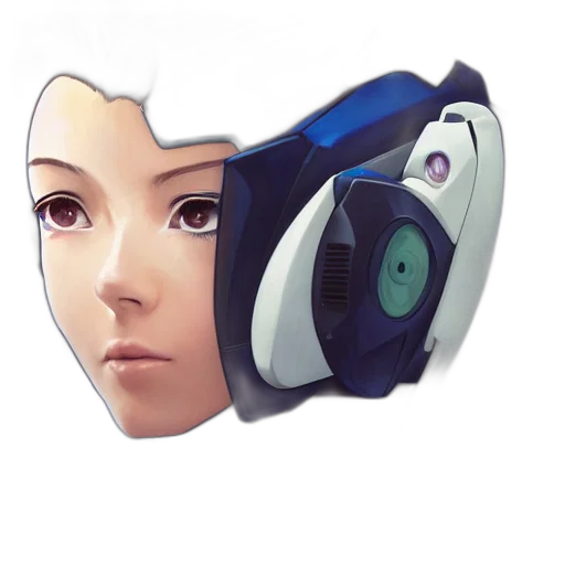 robot, mask, face, weapon transparent PNG cut-out