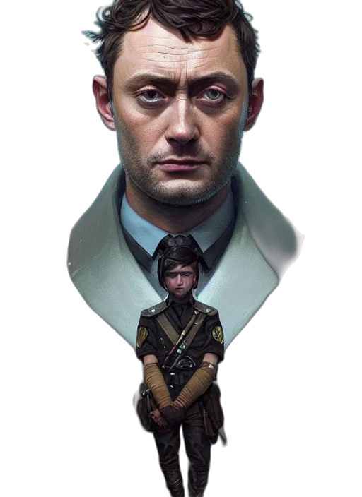 face, jacket, staff, concept art transparent PNG cut-out