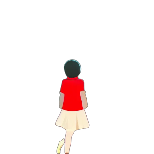 dress, staff, shoes, hair transparent PNG cut-out