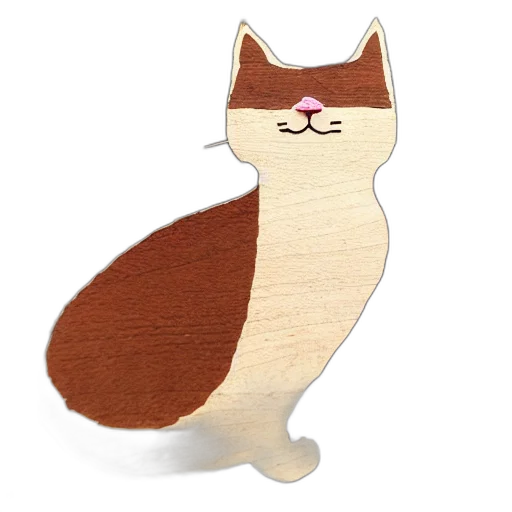 staff, animal, 3d render, concept art, watercolor, cartoon, cat, made transparent PNG cut-out