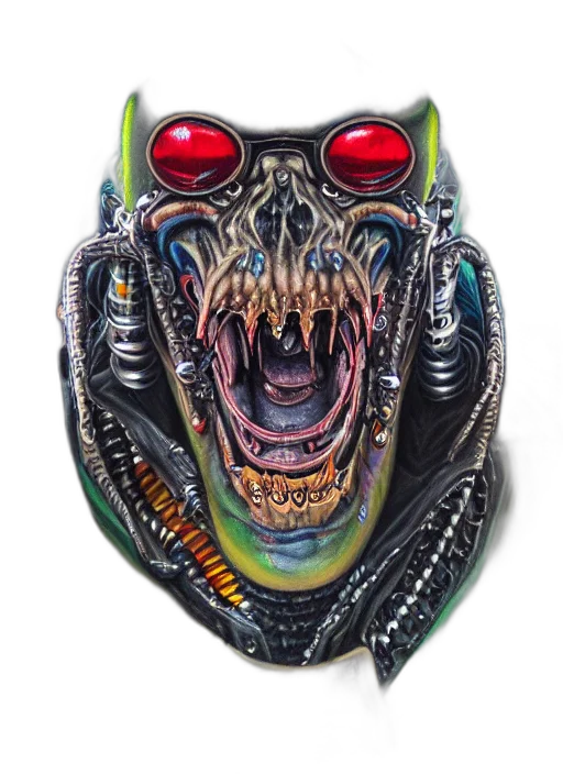 mask, creature, face, jacket transparent PNG cut-out