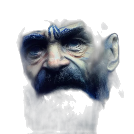 face, mask, creature, concept art transparent PNG cut-out