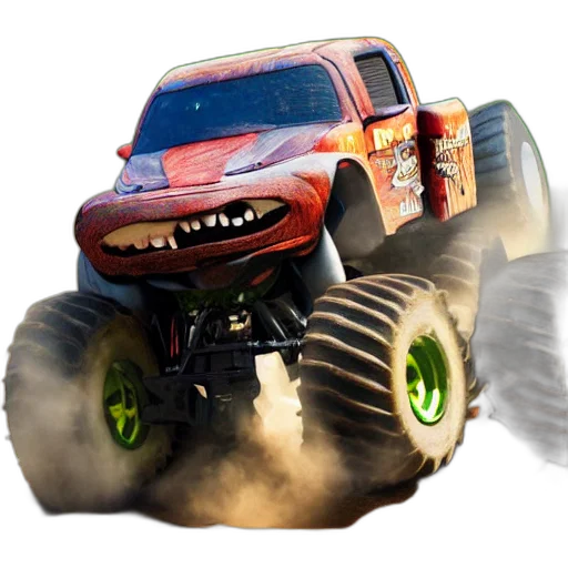 car, weapon, concept art, photorealistic, 3d render, shrek, has, transformed transparent PNG cut-out