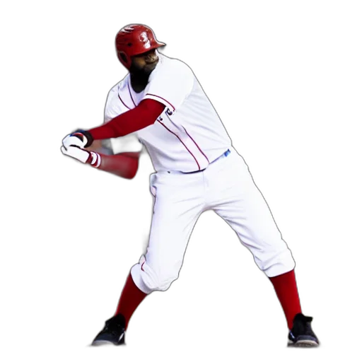 3d render, lebron, james, bat transparent PNG cut-out