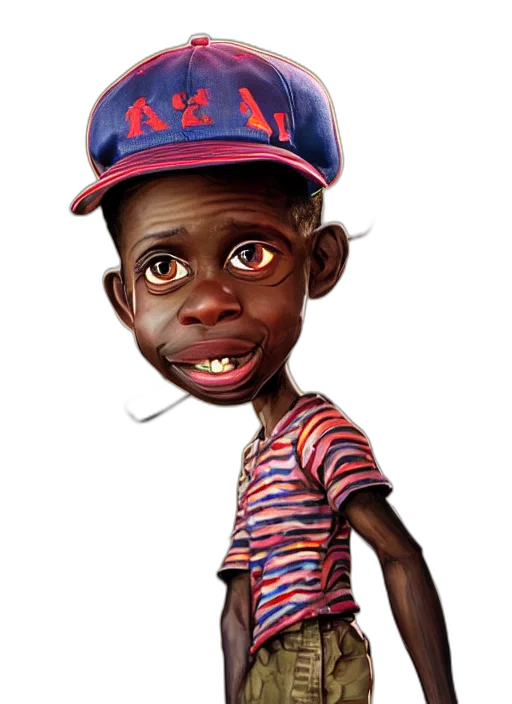 face, animal, hat, creature, cartoon, photorealistic, concept art, 3d render transparent PNG cut-out