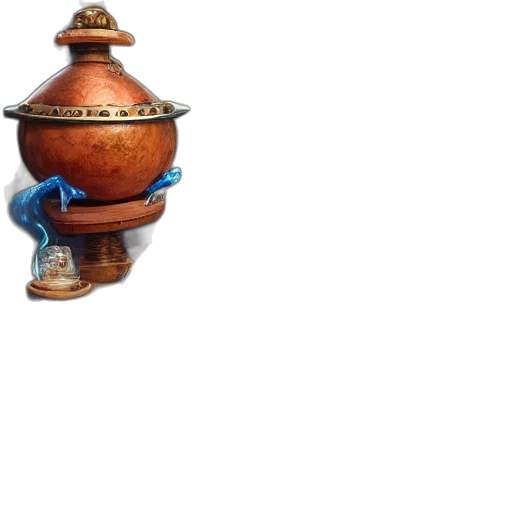 bottle, staff, weapon, furniture, 3d render, concept art, photorealistic, pixel art transparent PNG cut-out