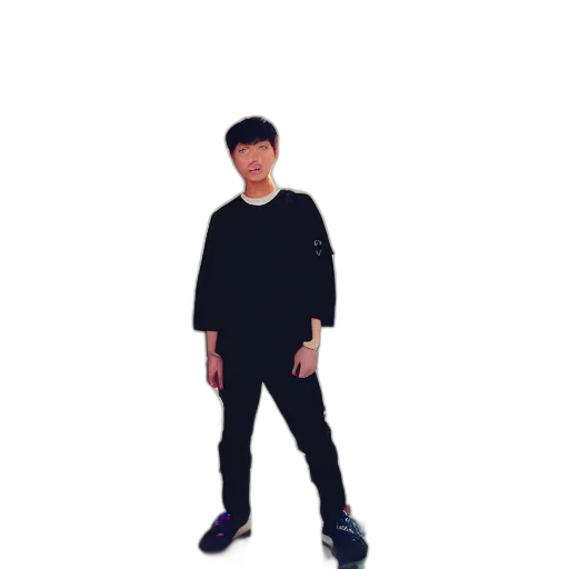 staff, jacket, creature, shoes transparent PNG cut-out