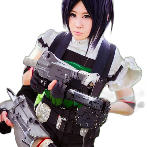 weapon, robot, staff, 3d render transparent PNG cut-out