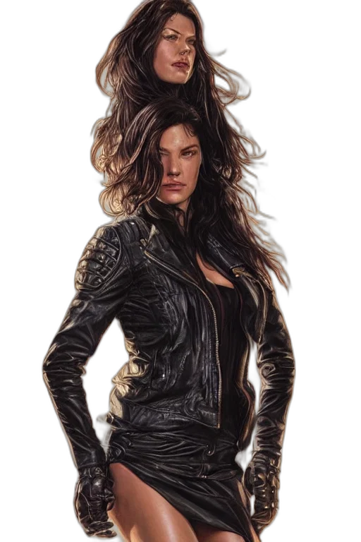 jacket, hair, concept art, comic book art transparent PNG cut-out