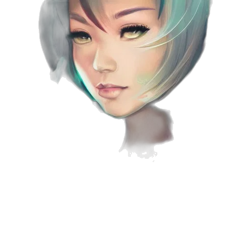 face, robot, mask, hair transparent PNG cut-out