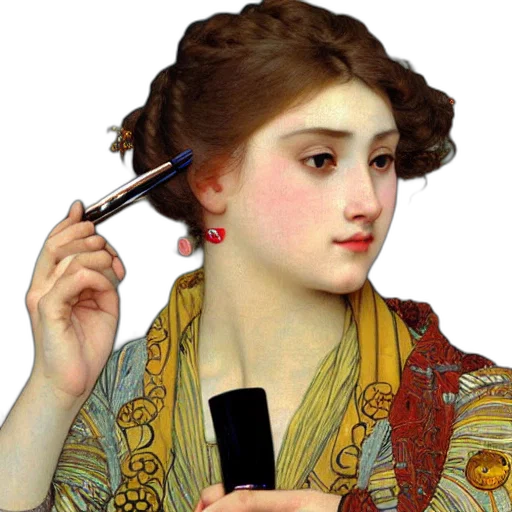 staff, hair, jewelry, face transparent PNG cut-out