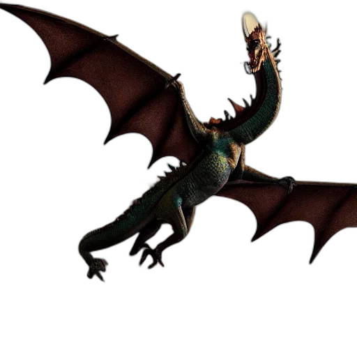 dragon, animal, creature, weapon, concept art, 3d render, fantasy art, photorealistic transparent PNG cut-out