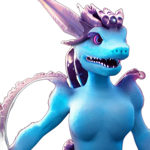 dragon, creature, animal, 3d render transparent PNG cut-out