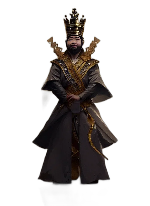 staff, crown, dragon, sword, concept art, fantasy art, 3d render, photorealistic transparent PNG cut-out