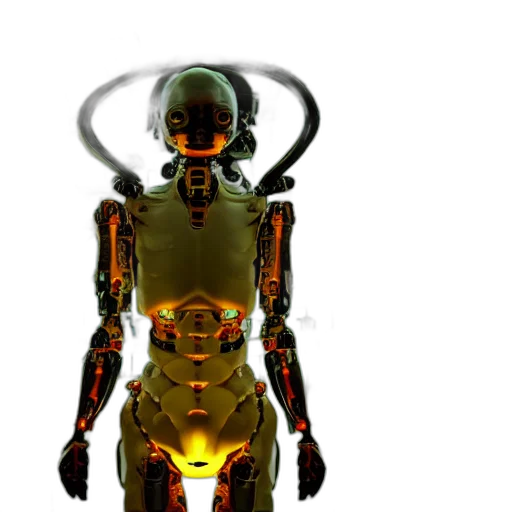 robot, creature, 3d render, concept art transparent PNG cut-out