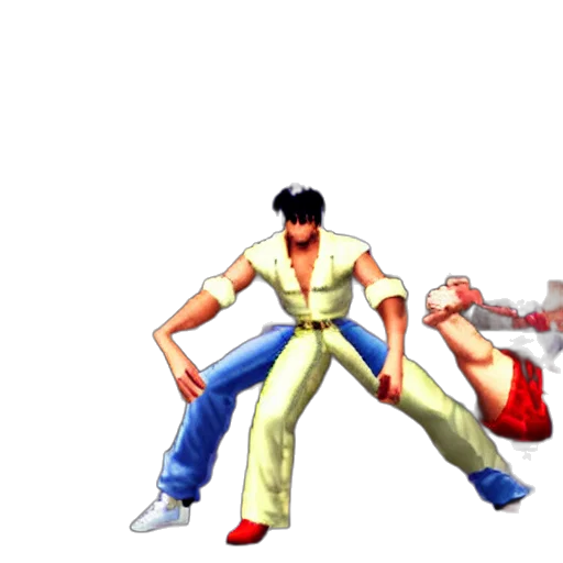 concept art, 3d render, pixel art, vaporwave, screenshot, king, fighters transparent PNG cut-out